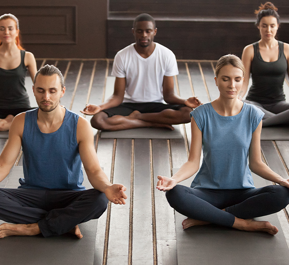 Peaceful meditation scene
